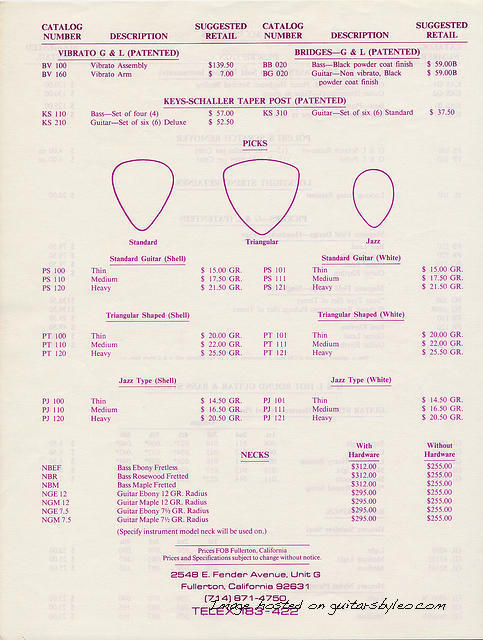 1985 Price List4