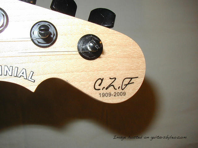 G L C L F Centennial headstock detail