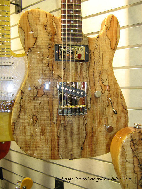 spalted asat guitar