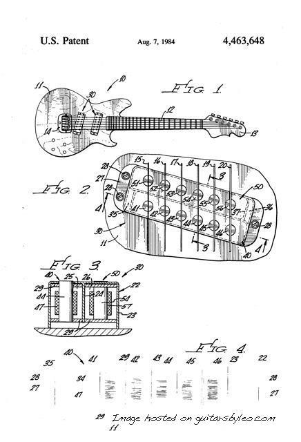 Angled humbucking pick up for an electri2