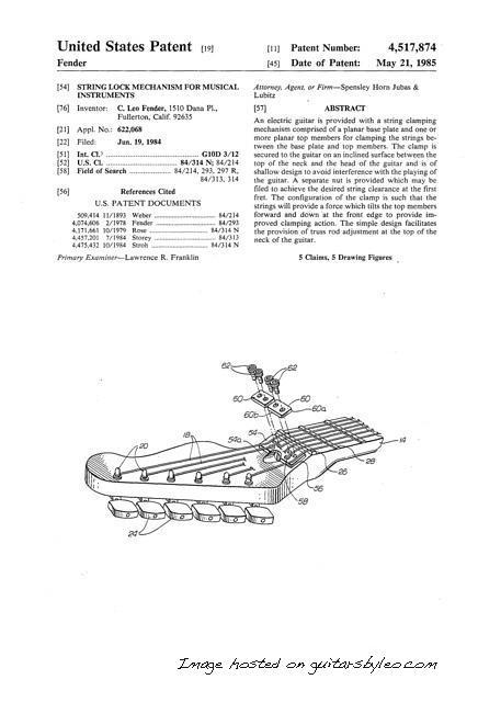 String lock mechanism for musical instru1
