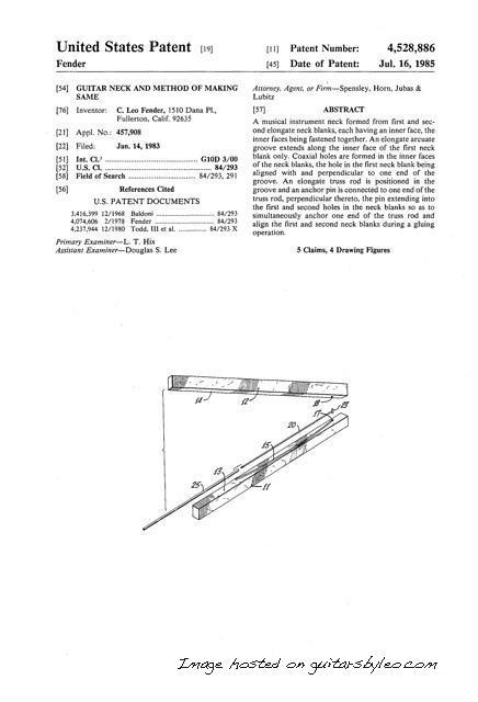 Guitar neck and method of making same1