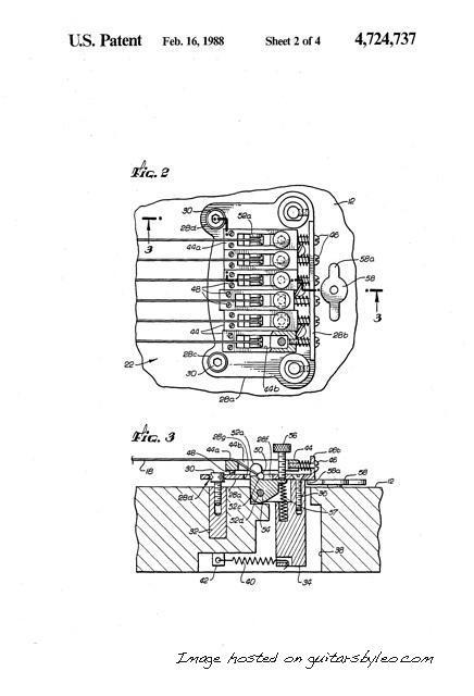 Tuning system for vibrato guitar with st3