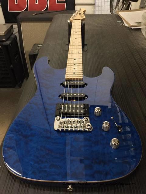 Clear Blue Quilted Maple Legacy HSS