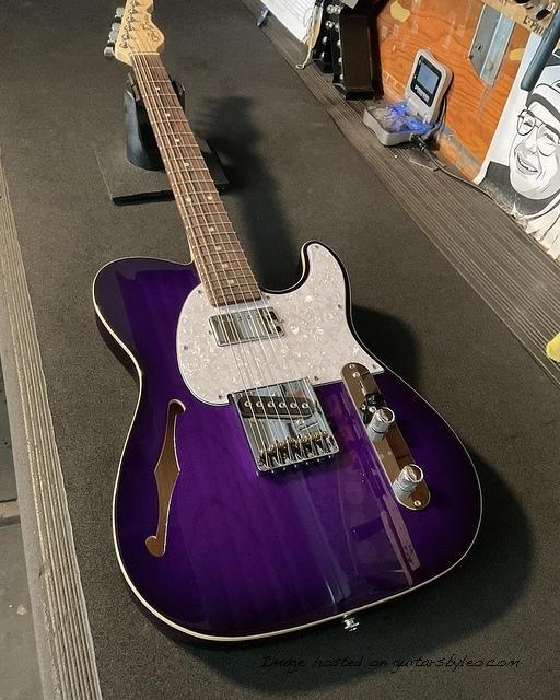 ASAT Classic Bluesboy Semi-Hollow in Purple Burst over swamp ash