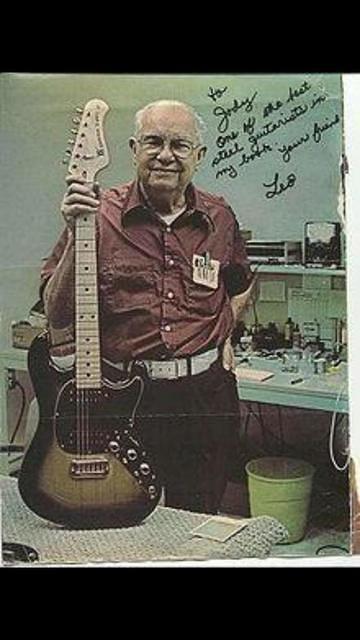 1978 Leo Fender in his lab here at the CLF Research factory