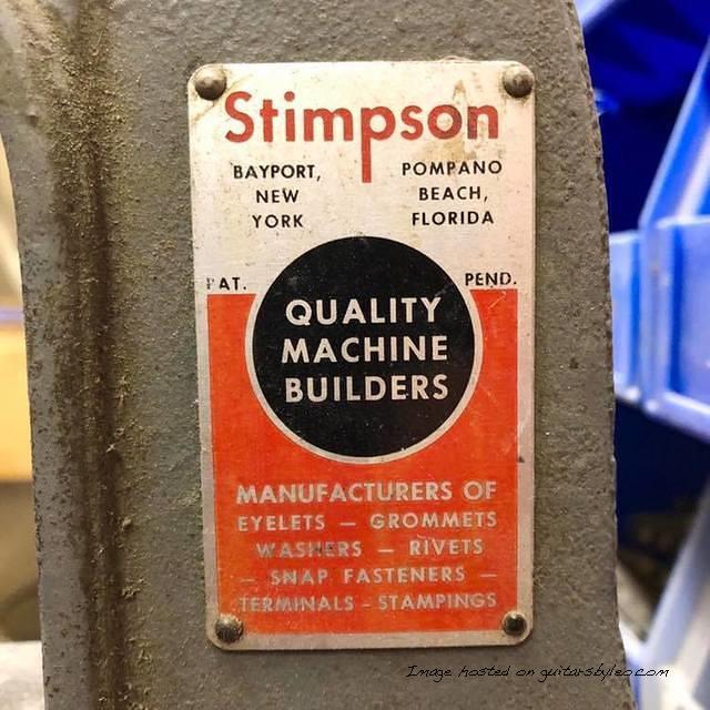 Another look at Leo s 1967 Stimpson 489 eyelet press-1