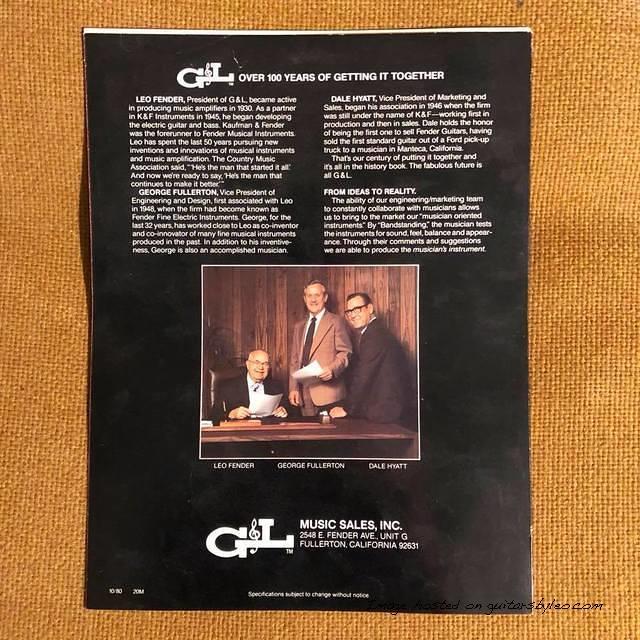 Back cover of the 1980 catalog