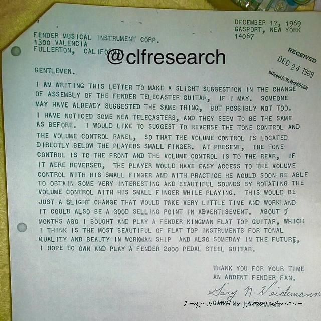 December 17 1969 letter