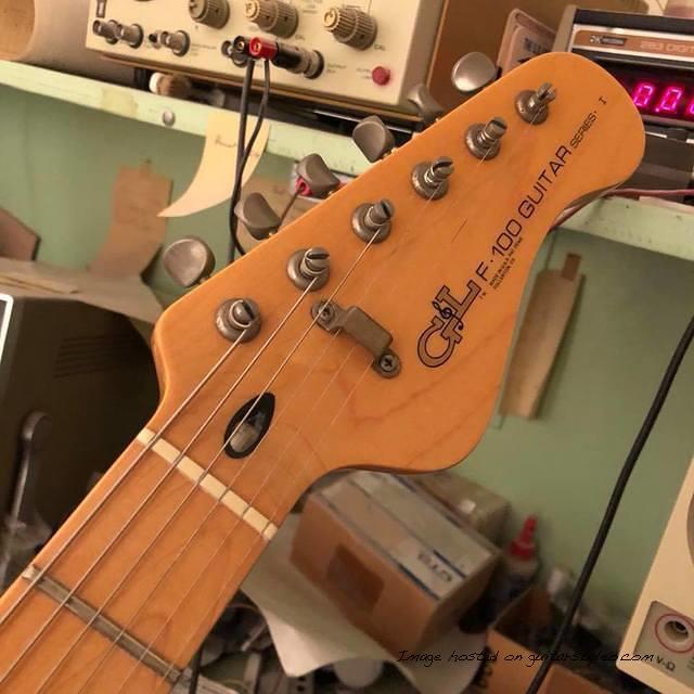F-100 E was the active version of the first G amp L guitar model-3