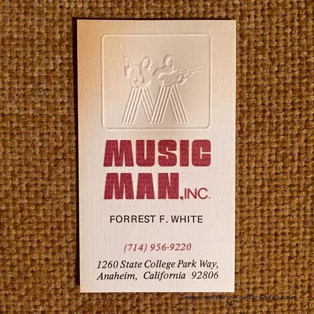 Forrest White s business card