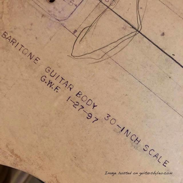 George s 1997 baritone guitar body template-3