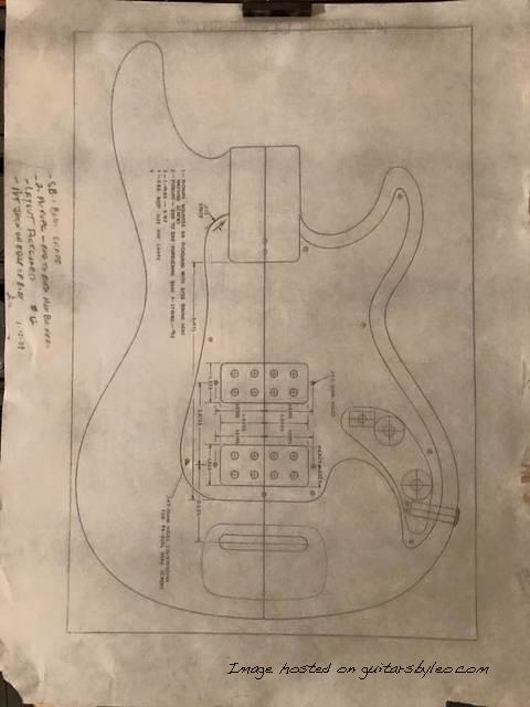 January 1989 - a simplified twin humbucker passive concept with pickguard1