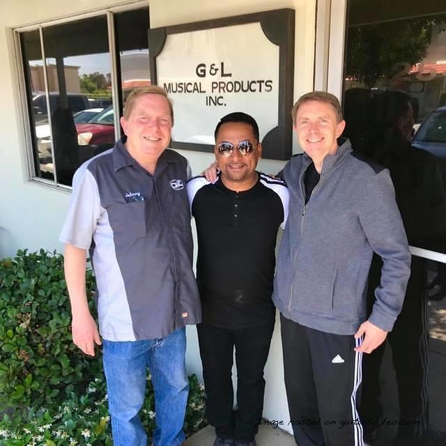 Johnny and I with Rickmarcelmusic bassist with Kool amp the Gang
