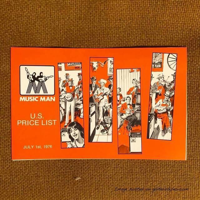 July 1 1976 - Music Man price list-cover