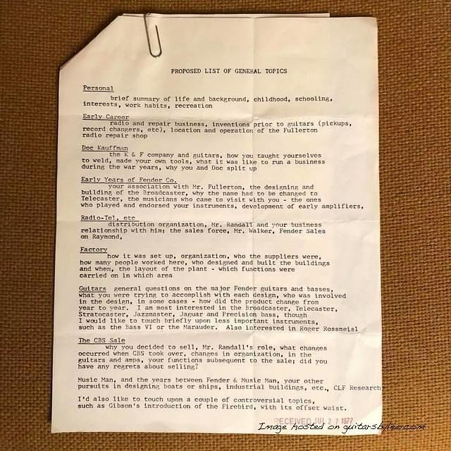 July 24 1977 letter from Guitar Player Magazine editor Tom Wheeler-3