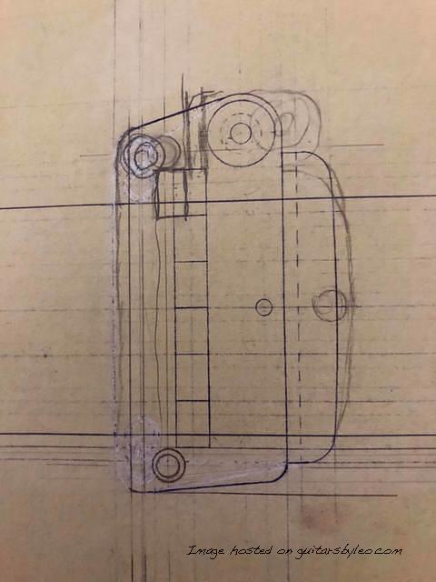 Leo Fender s earliest known drawings of his Dual Fulcrum vibrato concept-1