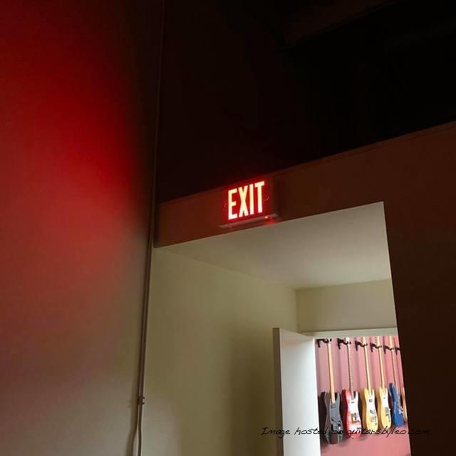 Leo s Lounge now has two backlit EXIT signs