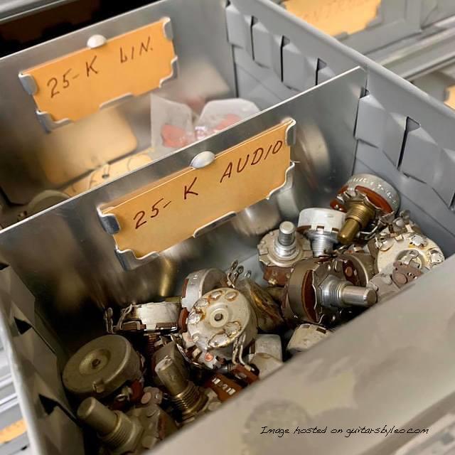 Many of the pots in Leo s laboratory parts bins are used-1
