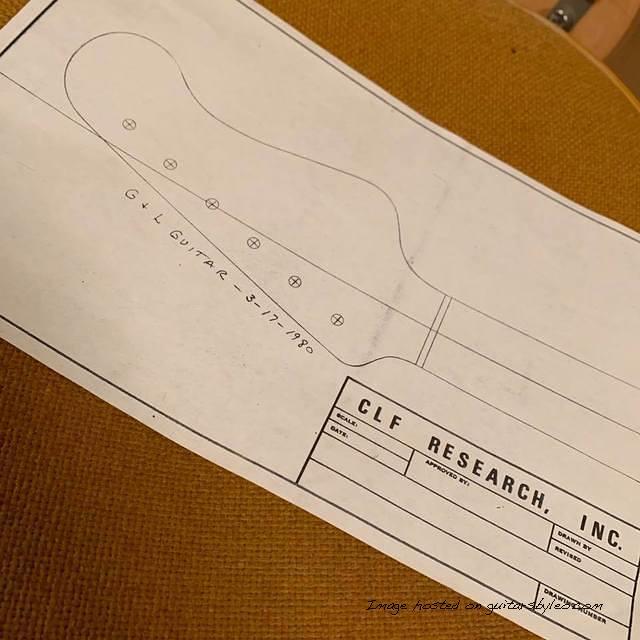 March 17 1980 George Fullerton still making small adjustments to the first G amp L guitar headstock design