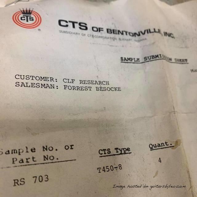 May 5 1980 pot samples from CTS for Leo s approval-1