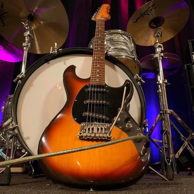 rare 1987 Skyhawk in Sunburst on maple body ebony board matching headstock roller nut and CLF fine tuner vibrato
