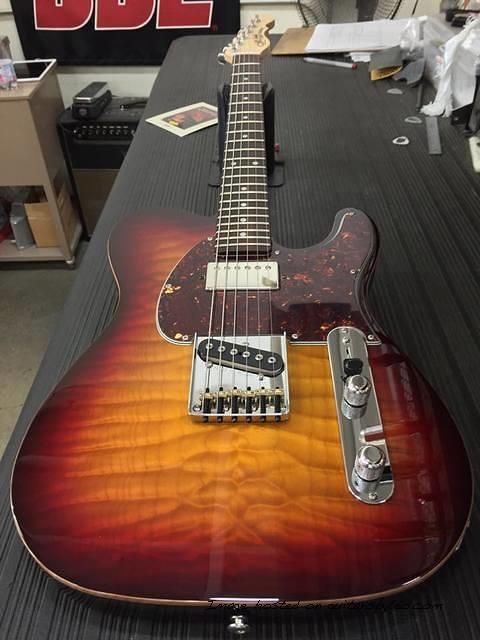 ASAT Classic Bluesboy in 3-Tone Sunburst over premium quilt maple on Empress CLF074539