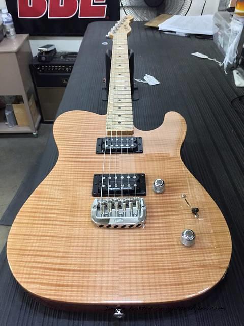 ASAT Deluxe in Natural Gloss on flame maple BE FB