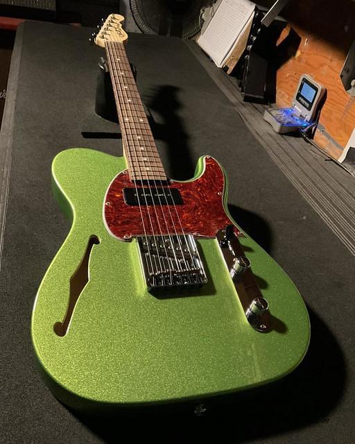 BTO ASAT Classic Bluesboy 90 Semi-Hollow in Margarita Metallic over swamp ash