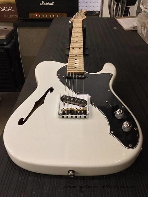 ASAT Classic TL in Alpine White over mahogany CLF1704149