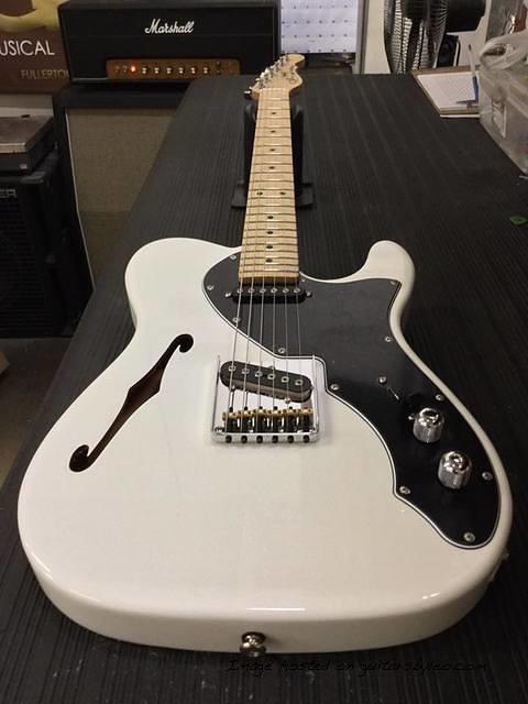 ASAT Classic TL in Alpine White over mahogany