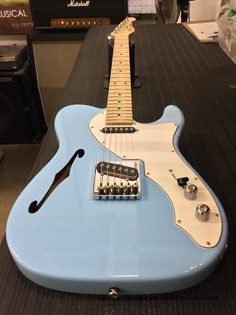 ASAT Classic TL in Him Blue over mahogany