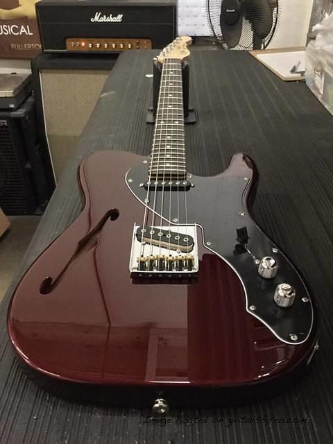 ASAT Classic TL in Ruby Red Metallic over mahogany CLF1704193