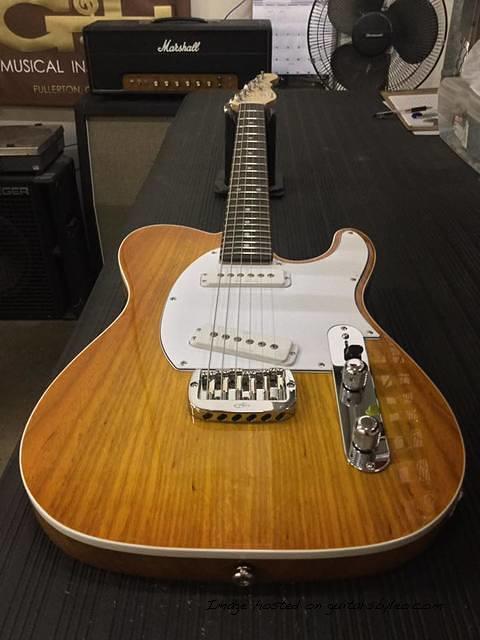 ASAT Special in Honeyburst over a swamp ash top Natural Gloss okoume back