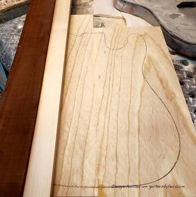 Start of a bass for Tom Hamilton of Aerosmith