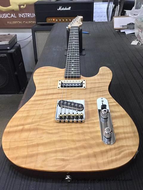 special run ASAT Classic Bluesboy SH in Natural Frost over Cedar on Okoume