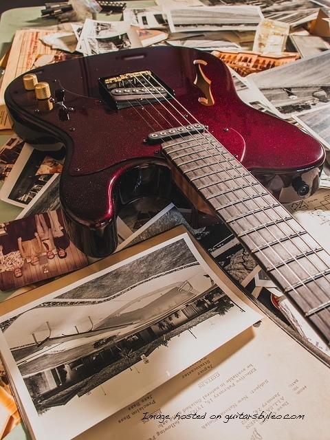 Custom Shop ASAT Classic Semi-Hollow in Ruby Red Metallic-4