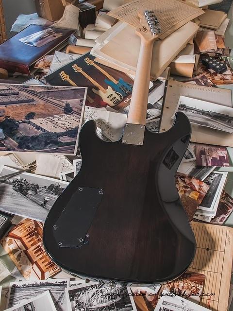 G&L Custom Shop Comanche RMC in Charcoal Burst over quilted maple on roasted alder-8