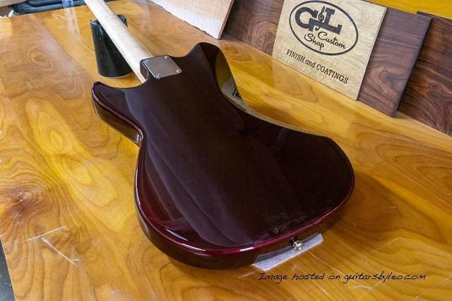 Custom Shop Fallout 2 Short Scale bass in Ruby Red Metallic over Alder-5