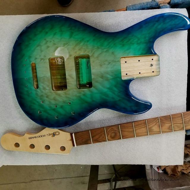 Custom Shop L-2000 in Dragonskin Blue body and neck
