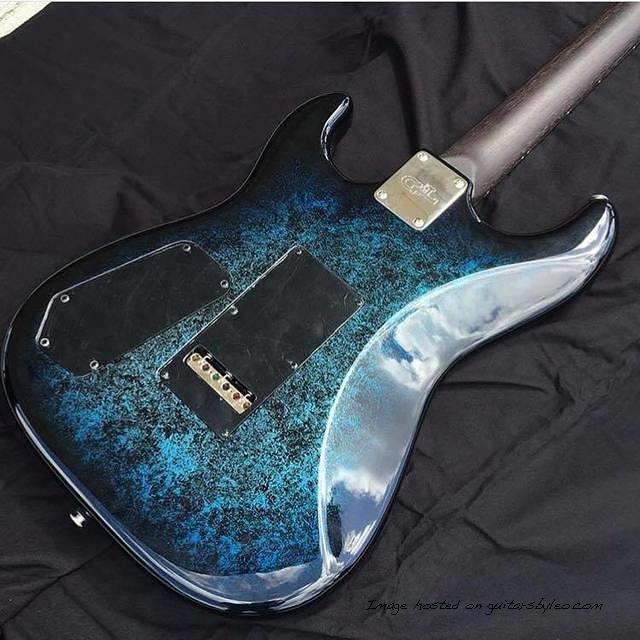Custom Shop Legacy HSS-Wenge neck Blue Sapphire Marble-2