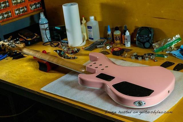 Custom Shop MJ 5 in Shell Pink over Empress9