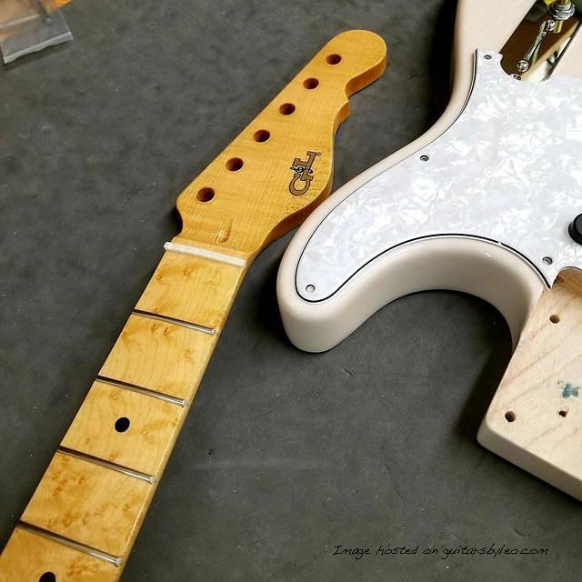 G amp L Custom Shop ASAT Classic with a beautiful Birdseye Maple fingerboard