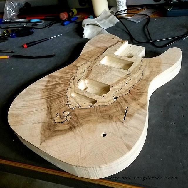 G amp L Custom Shop ASAT Deluxe with a P90 in the neck position