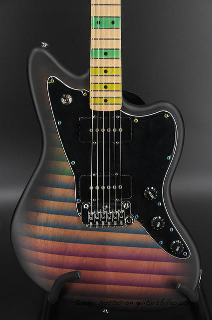 G amp L Custom Shop Doheny-Circus Acid Trip - Frost-5