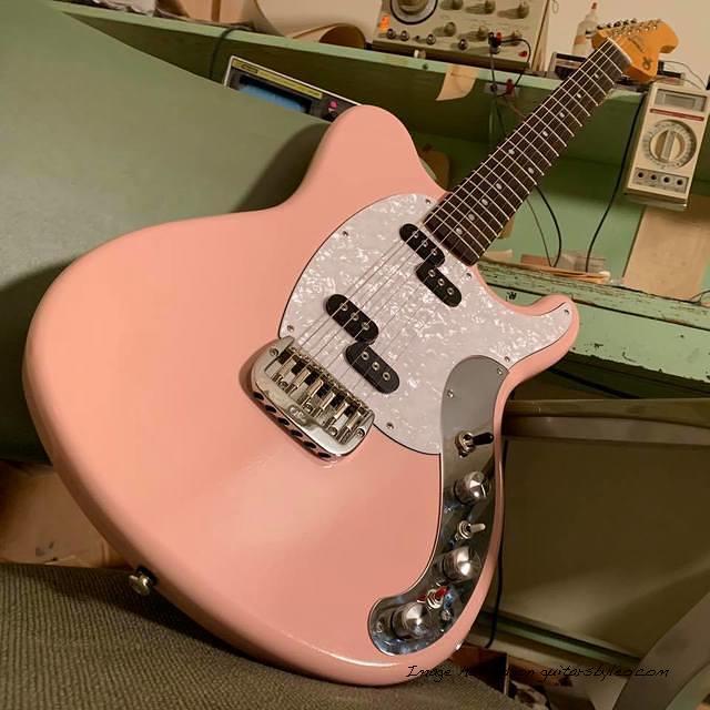 G amp L Custom Shop Espada in Shell Pink Nitro-1