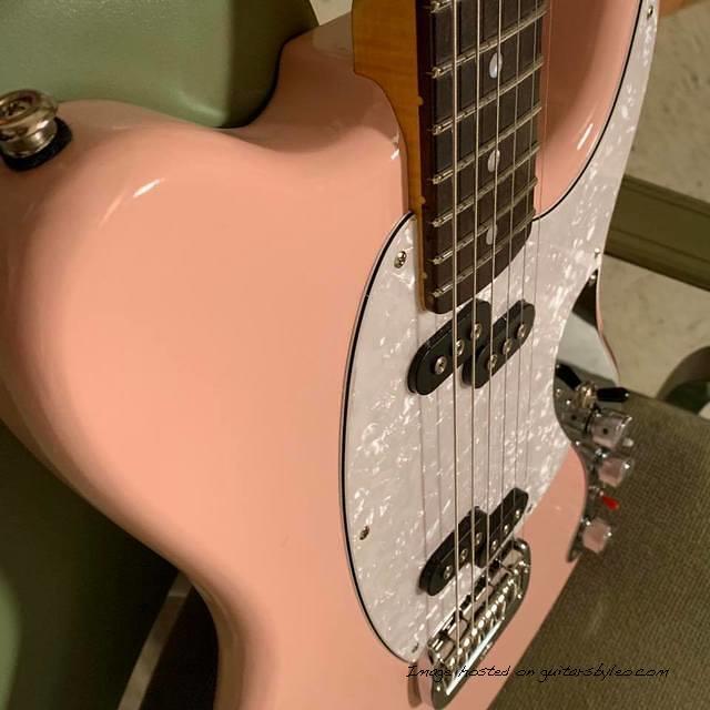 G amp L Custom Shop Espada in Shell Pink Nitro-5
