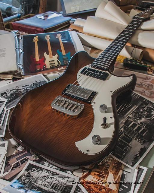 G amp L Custom Shop Fallout in Smoked Caramel over roasted pine-2