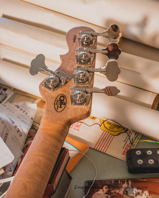G amp L Custom Shop JB 5 in Old School Tobacco Sunburst Frost-5