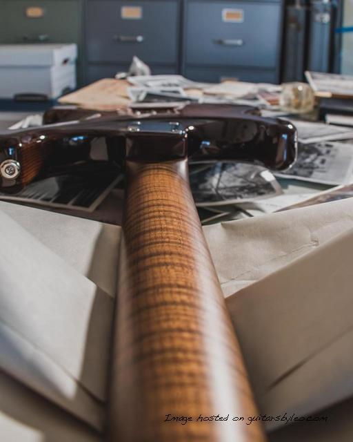 G amp L Custom Shop Legacy HSH in Smoked Caramel over roasted pine-7